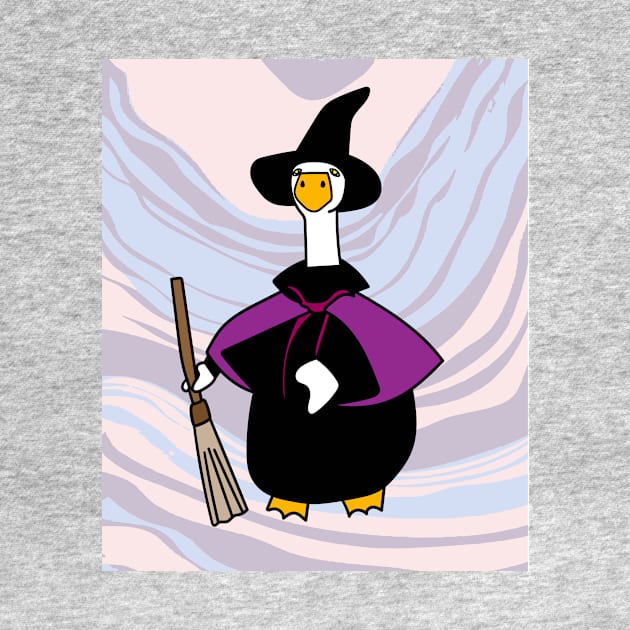 Halloween Goose Witch Conjuring Up Duck by flofin